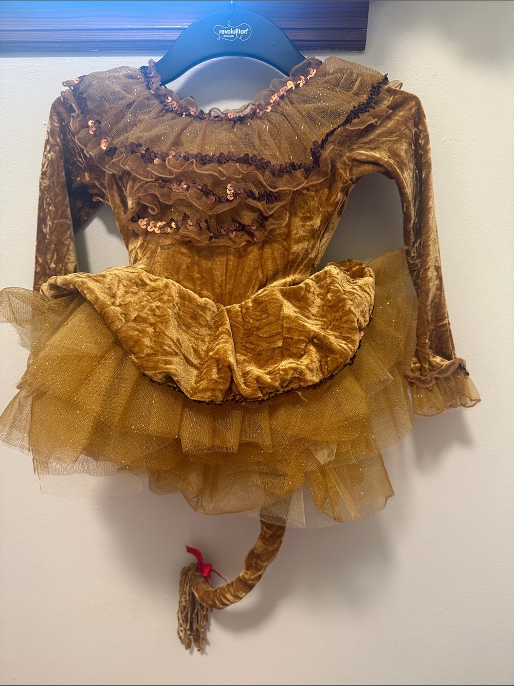 Revolution Gold Velvet Tulle Tutu Costume